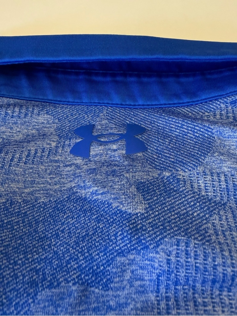 Under Armour Playoff Polo XXL Blue Camo Golf Performance Loose Fit - Picture 8 of 8